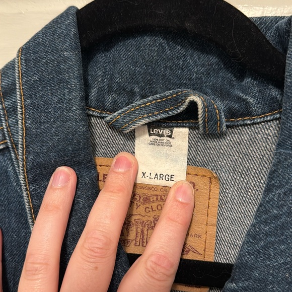 Custom Quilt Levi’s Oversized Jean Jacket Size XL - Picture 7 of 8